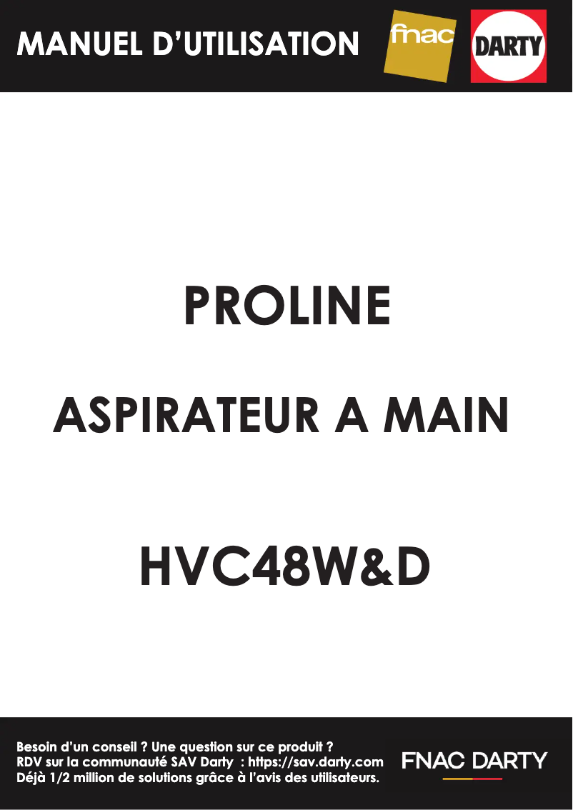 Imagen de la primera página del manual del dispositivo HVC48W&D