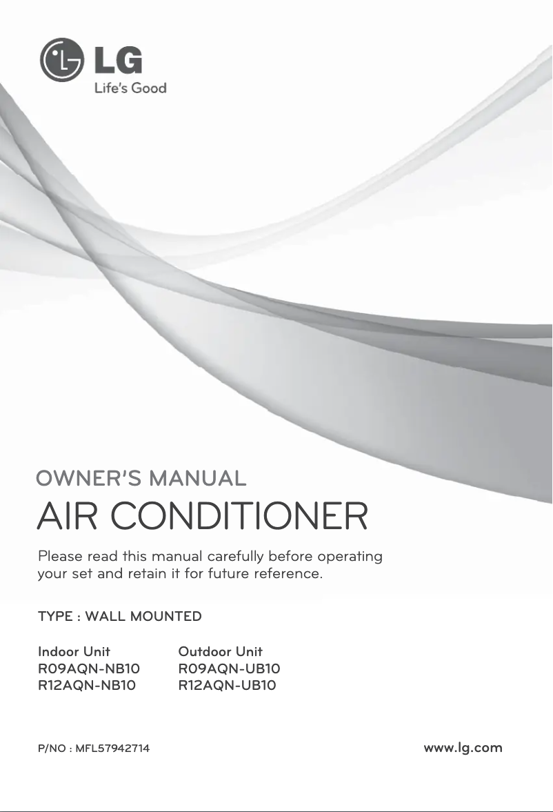 Página 1 del manual Manual de usuario LG R12AQN-UB10