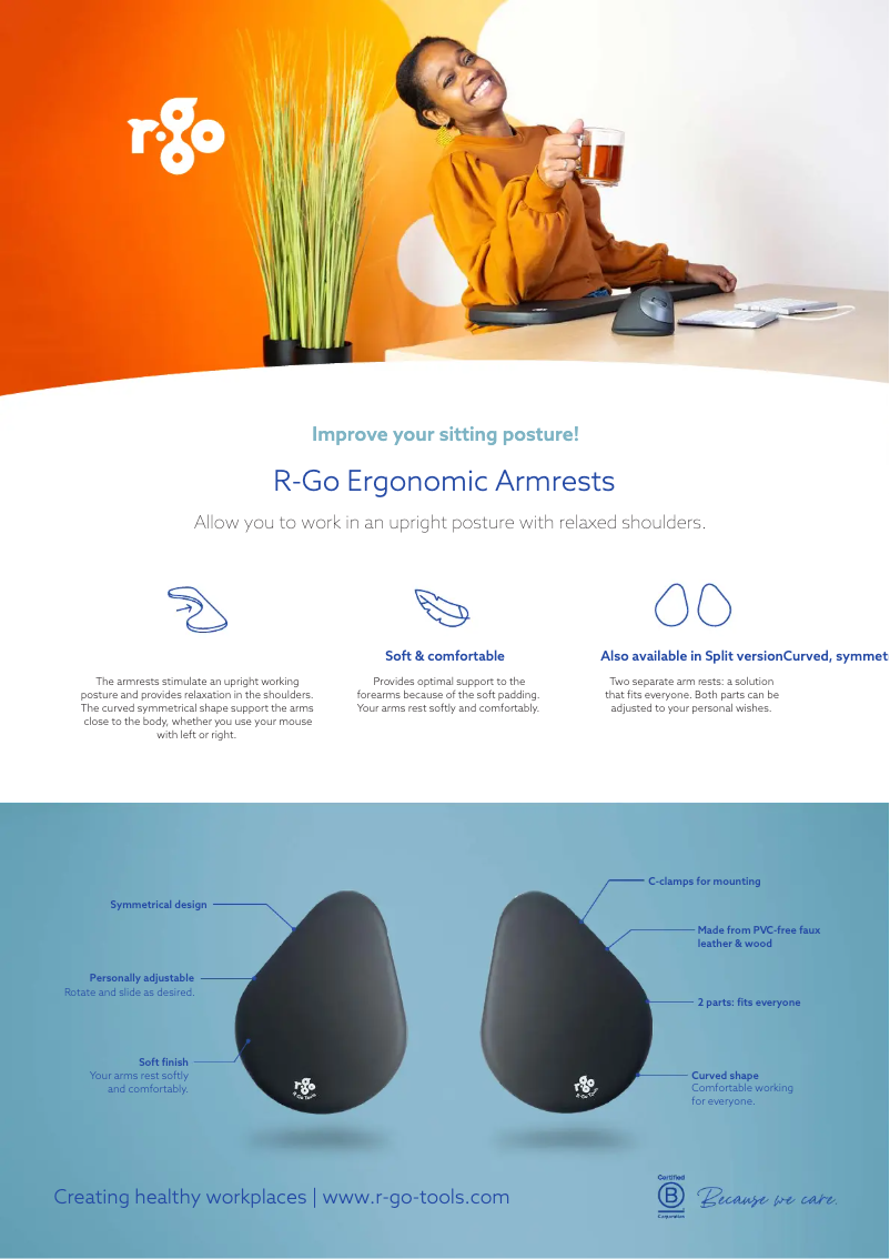 Imagen de la primera página del manual del dispositivo Split Armrest