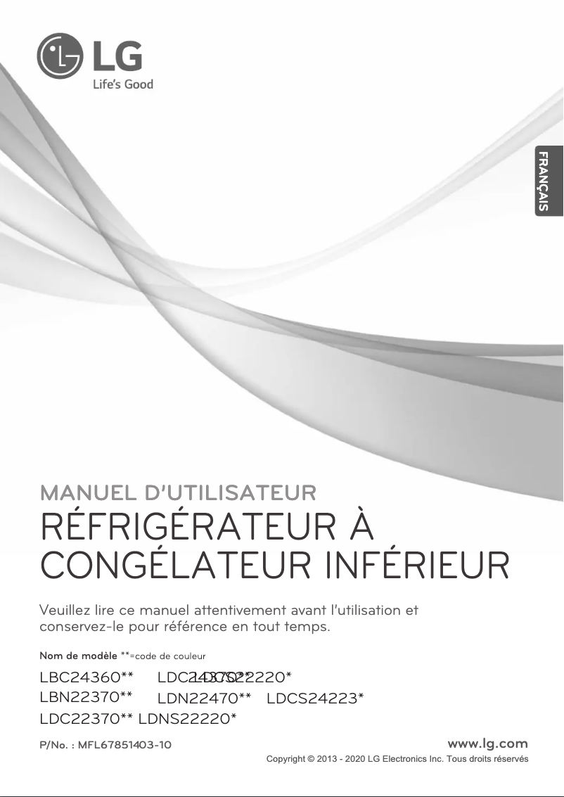 Imagen de la primera página del manual del dispositivo LDN22470ST