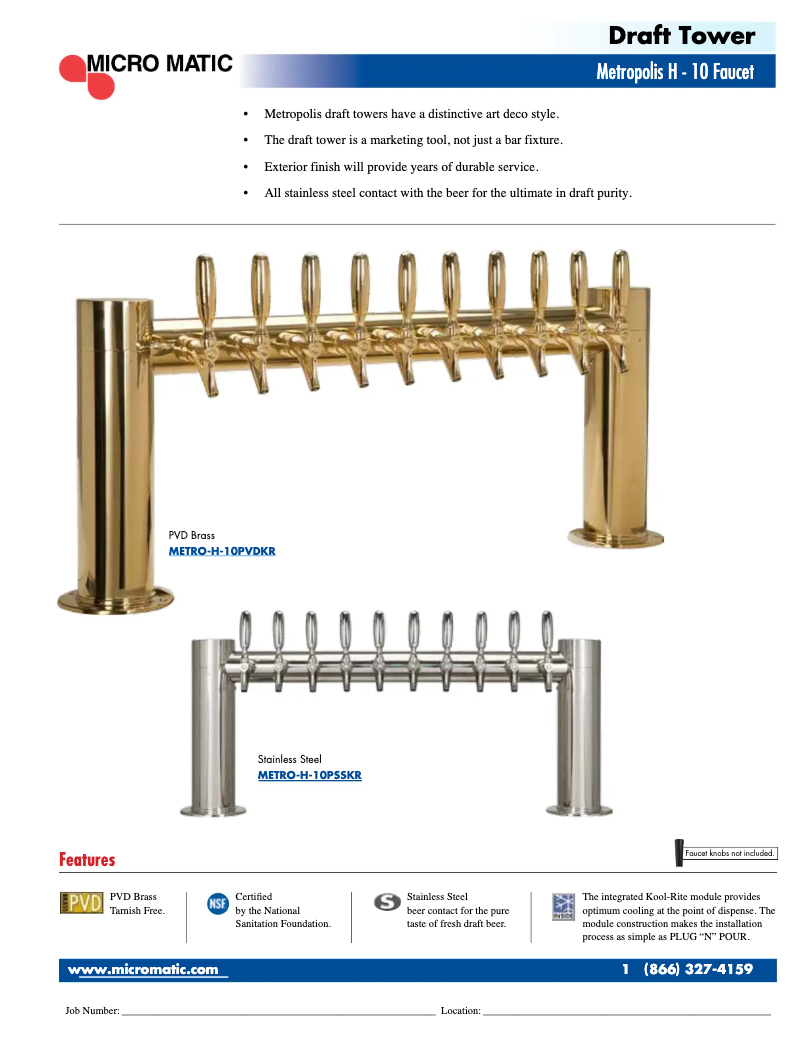 Página 1 del manual Manual de usuario Micro Matic METRO-H-10PSSKR