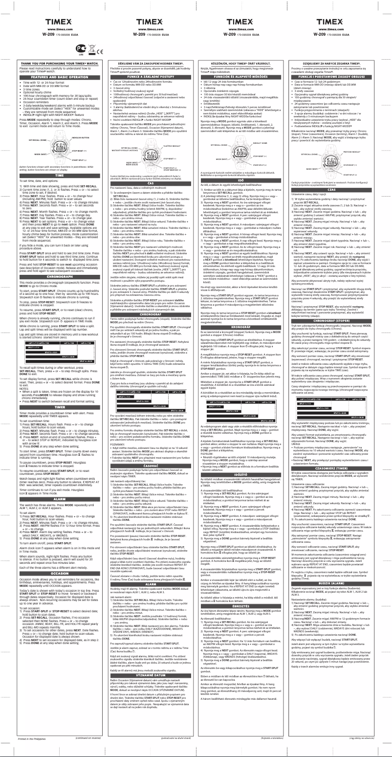 Página 1 del manual Manual de usuario Timex Ironman Rugged 30