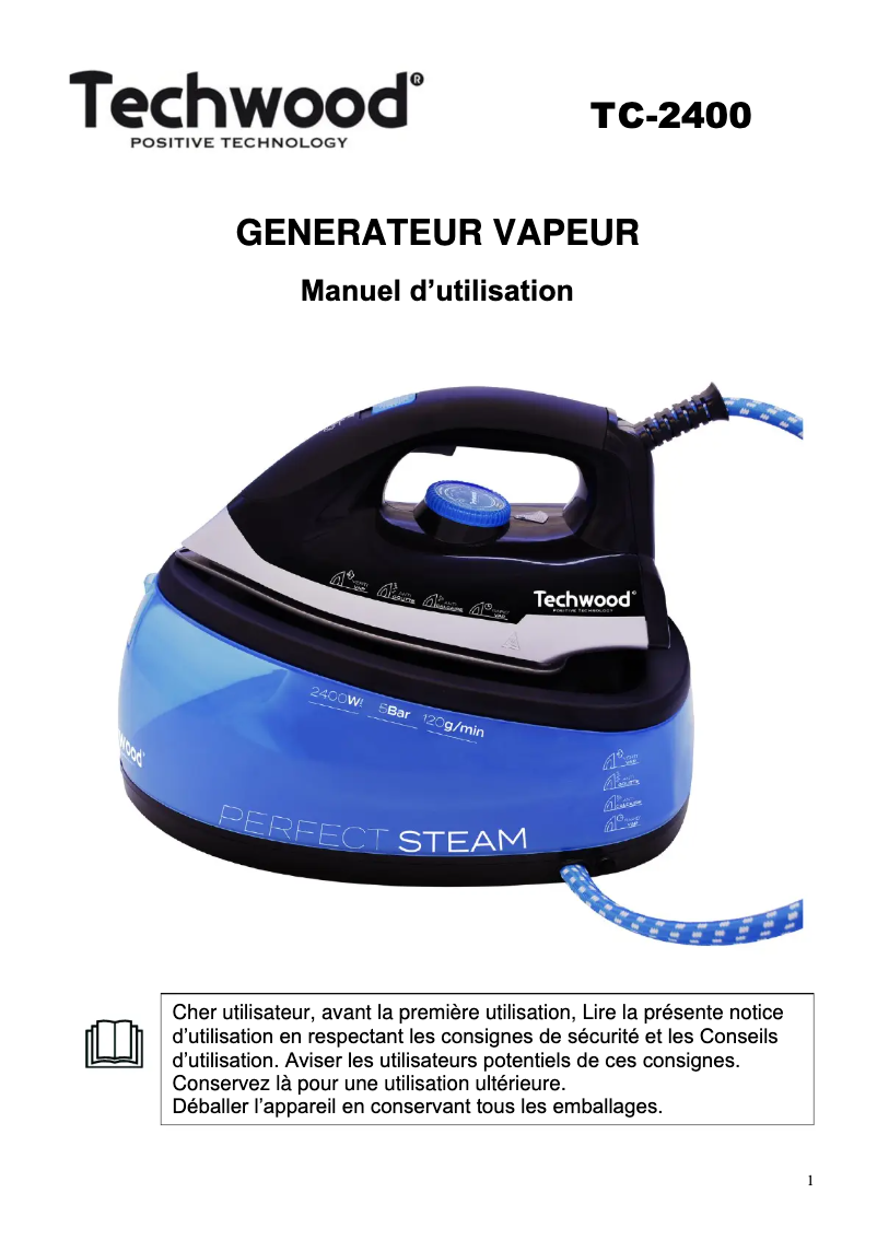 Imagen de la primera página del manual del dispositivo TC-3535