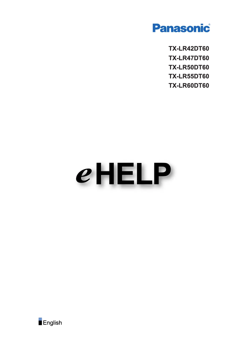 Imagen de la primera página del manual del dispositivo TX-LR47DT60