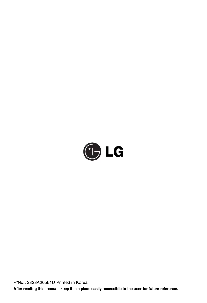 Página 1 del manual Manual de usuario LG PQRNC0