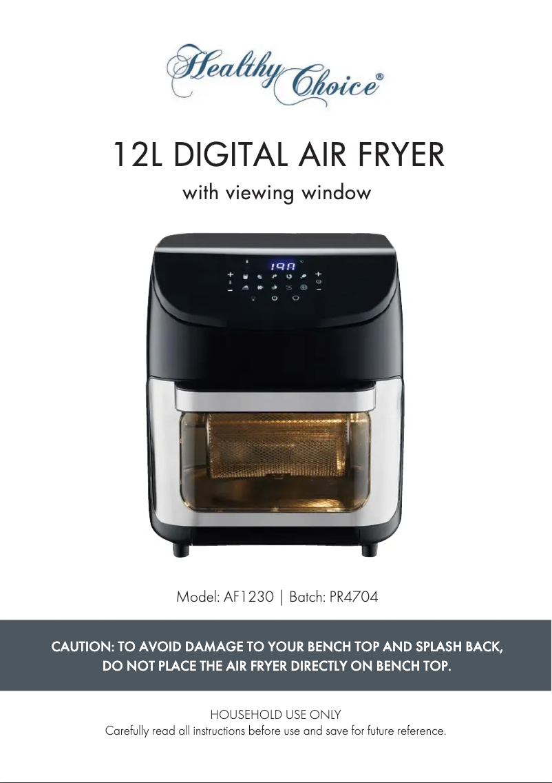 Imagen de la primera página del manual del dispositivo AF1230