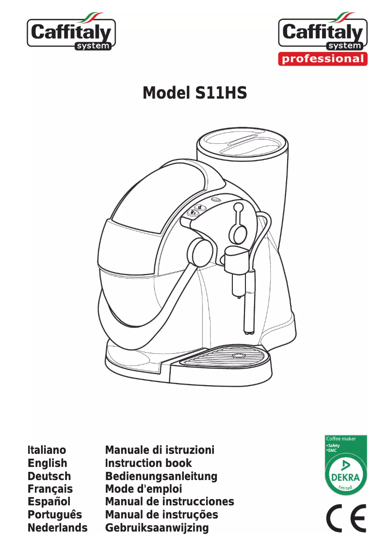 Página 1 del manual Manual de usuario Caffitaly Nautilus S11
