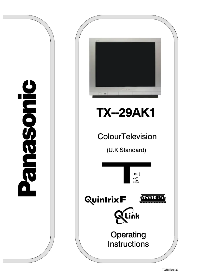 Imagen de la primera página del manual del dispositivo TX-29AK1