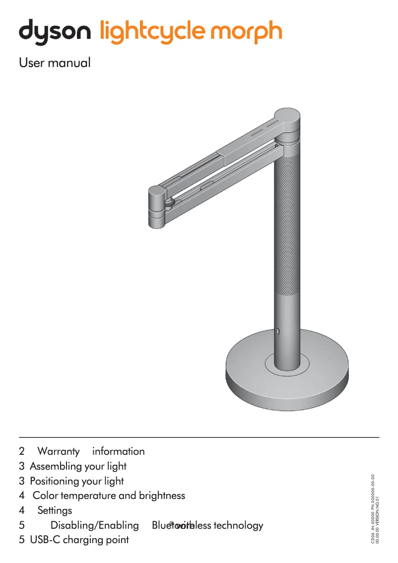 Imagen de la primera página del manual del dispositivo Solarcycle Morph