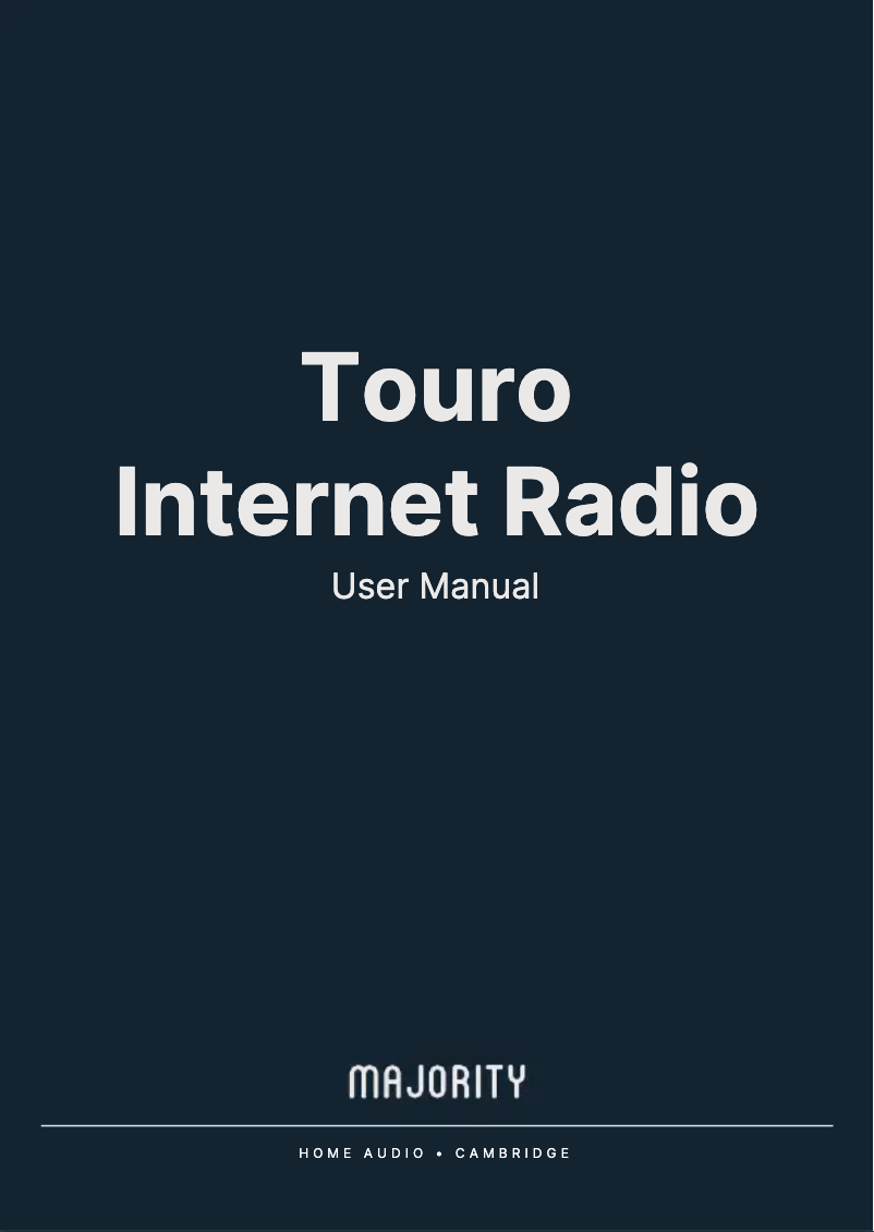 Imagen de la primera página del manual del dispositivo Touro