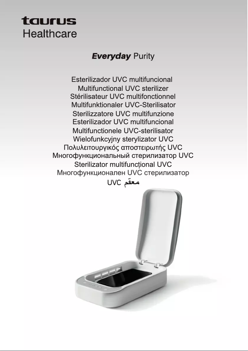 Página 1 del manual Manual de usuario Taurus Everyday Purity