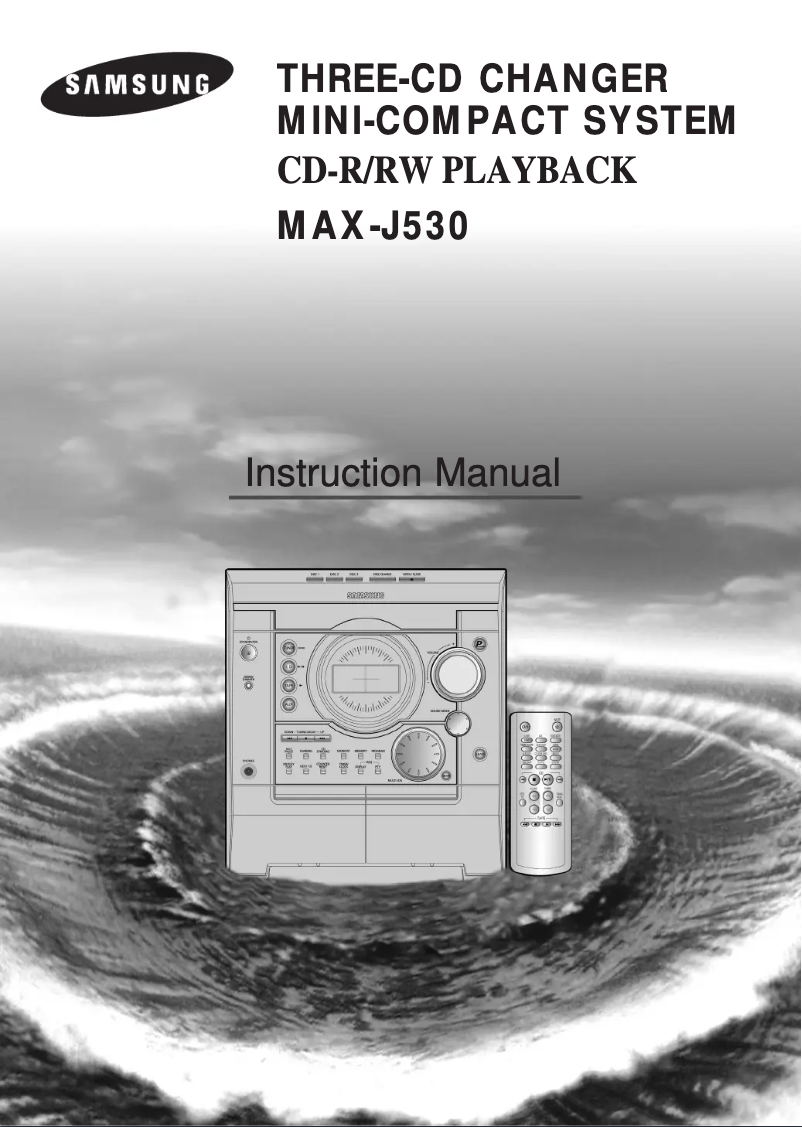 Página 1 del manual Manual de usuario Samsung MAX-J530