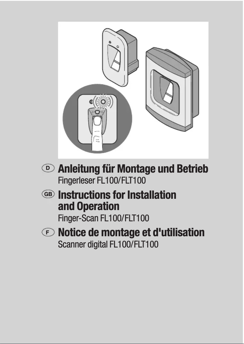 Imagen de la primera página del manual del dispositivo FLT100