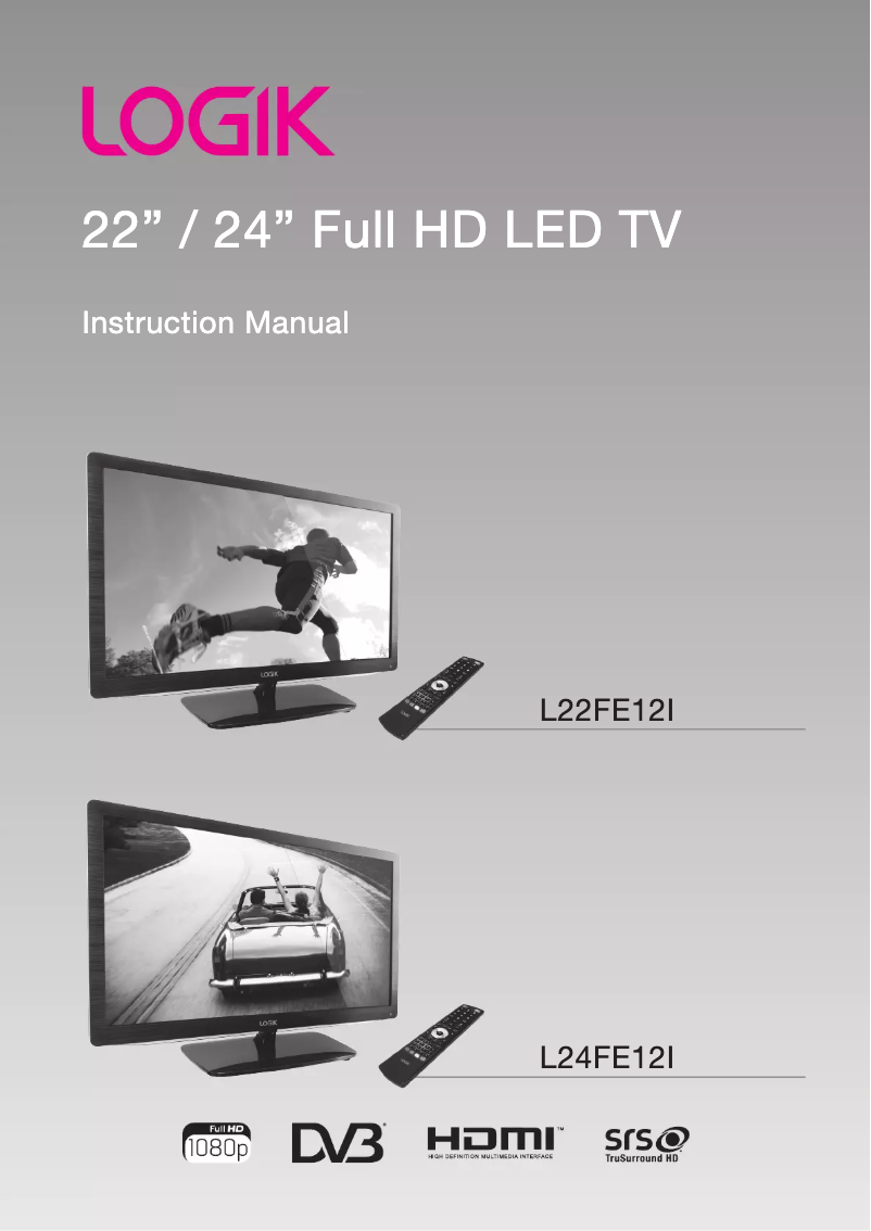 Imagen de la primera página del manual del dispositivo L24FE12I