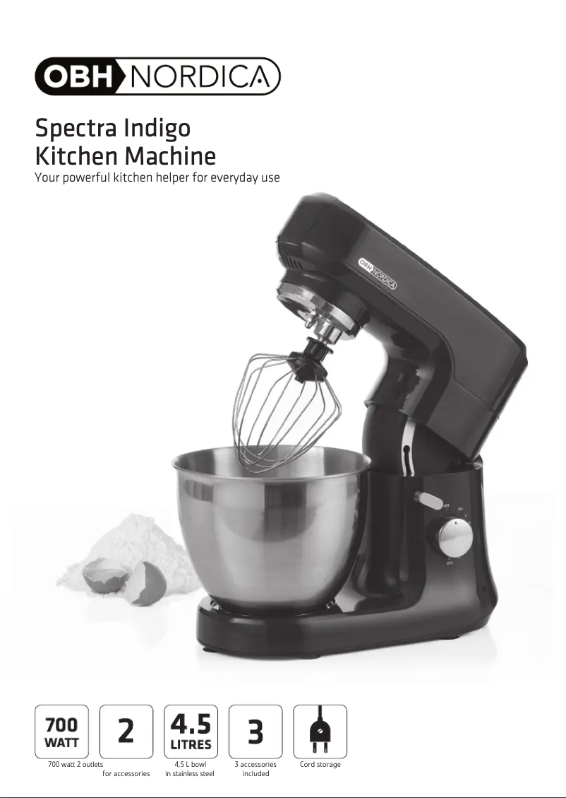 Página nº 1 - Manual de usuario OBH Nordica 6690 Spectra Indigo