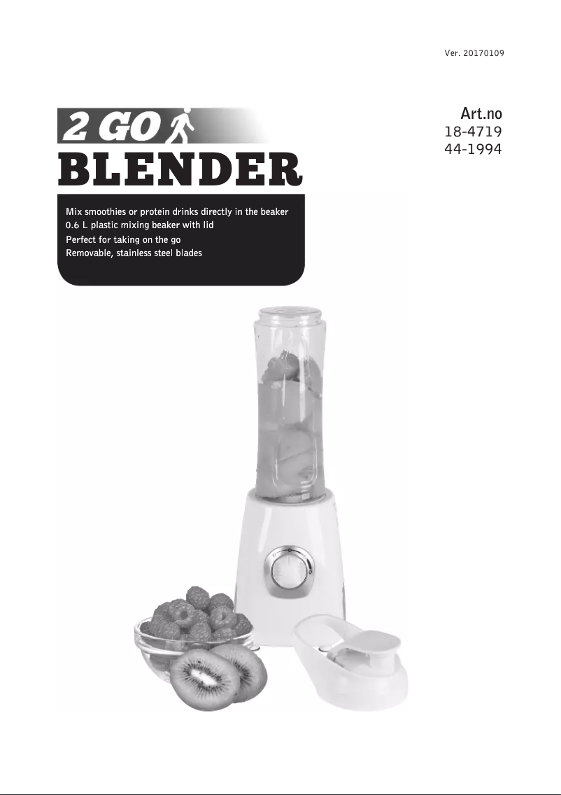 Página 1 del manual Manual de usuario Clas Ohlson BL3326B 2GO