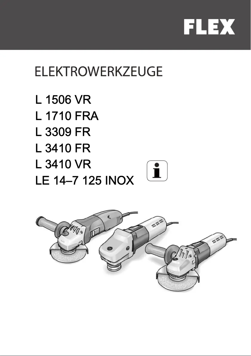 Página nº 1 - Manual de usuario Flex LE 14-7 125 INOX