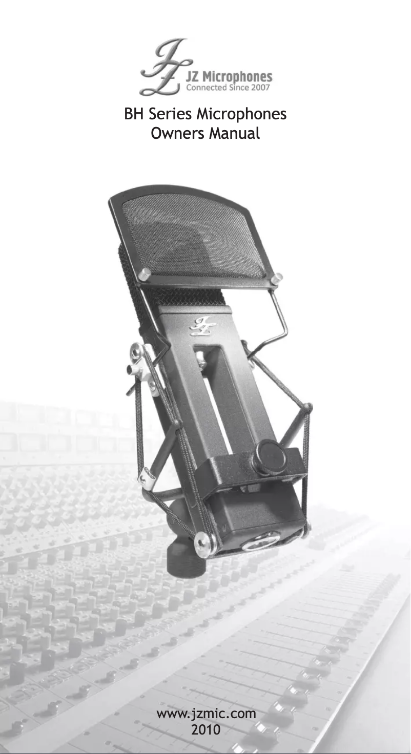 Página 1 del manual Manual de usuario JZ Microphones BH3