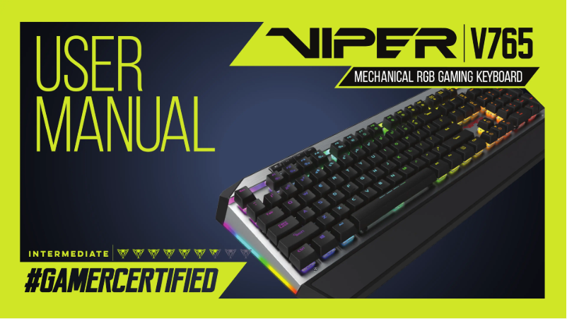 Página 1 del manual Manual de usuario Patriot Viper V765