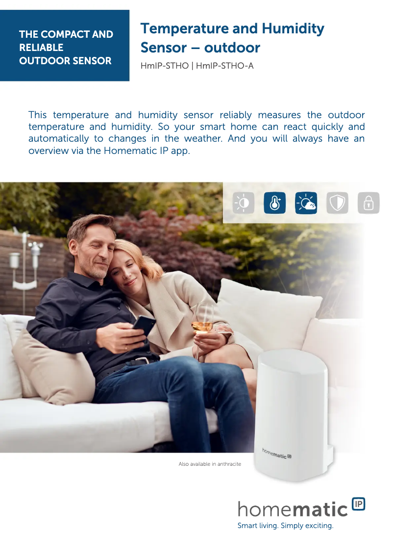 Imagen de la primera página del manual del dispositivo HmIP-STHO