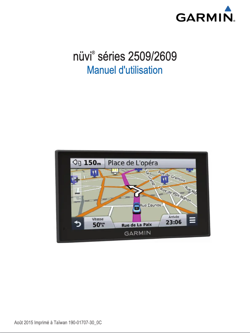 Página 1 del manual Manual de instrucciones Garmin nüvi 2589 LMT