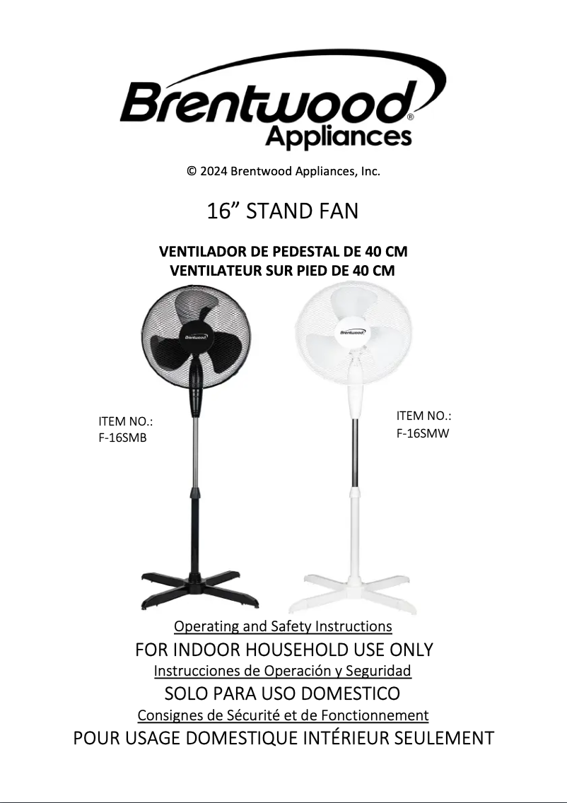 Imagen de la primera página del manual del dispositivo F-16SMW
