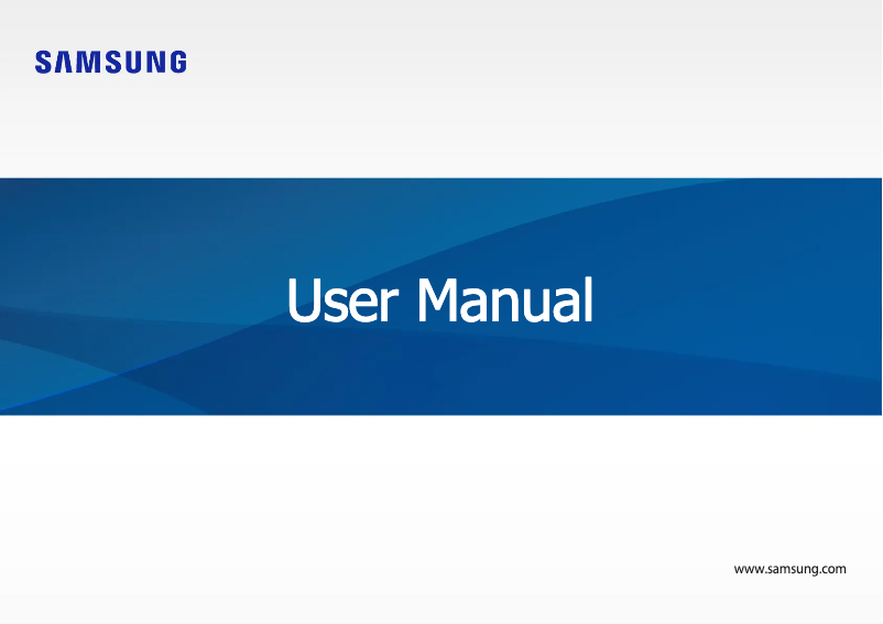 Imagen de la primera página del manual del dispositivo Galaxy Book Go