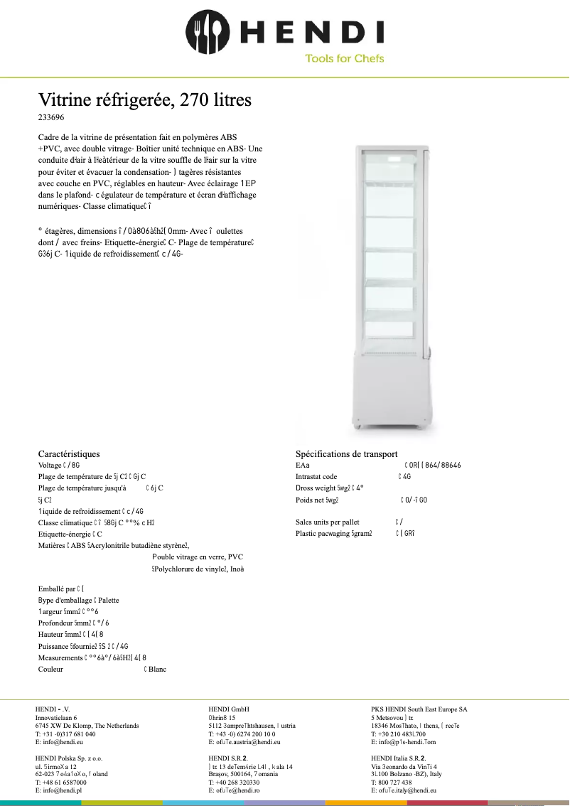 Página 1 del manual Ficha técnica Arktic 233290