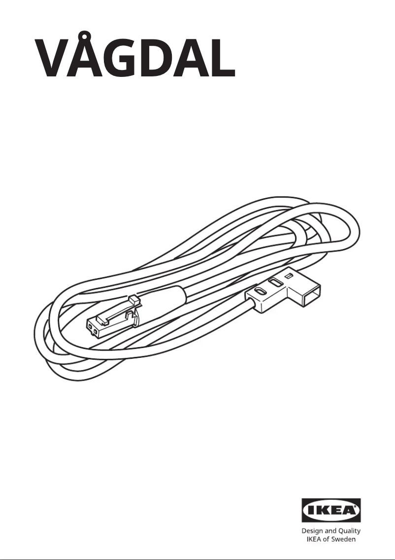 Imagen de la primera página del manual del dispositivo VÅGDAL 504.636.01