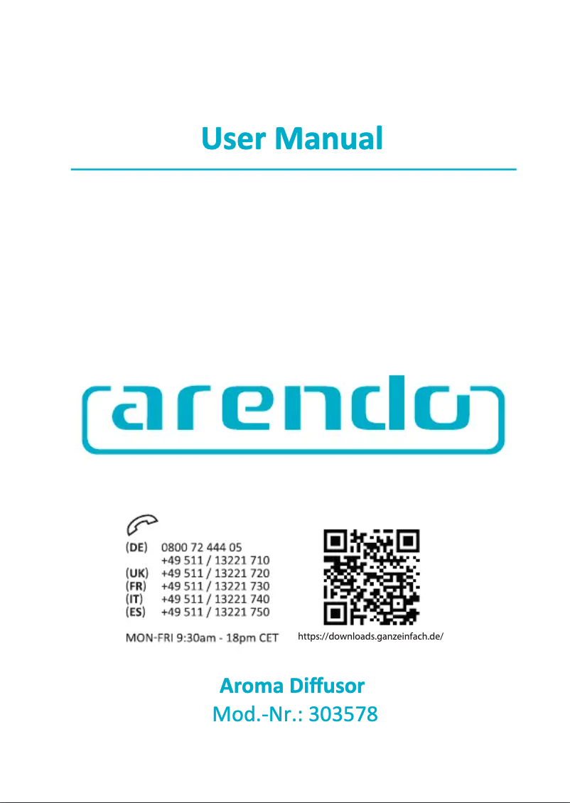 Imagen de la primera página del manual del dispositivo 303578