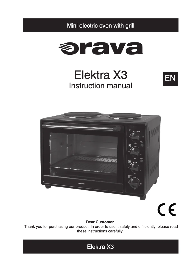 Página 1 del manual Manual de usuario Orava Elektra X3