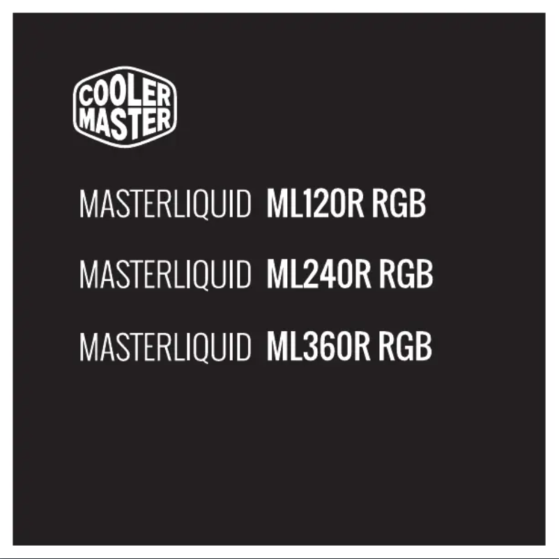 Página 1 del manual Manual de usuario Cooler Master MasterLiquid ML360R RGB