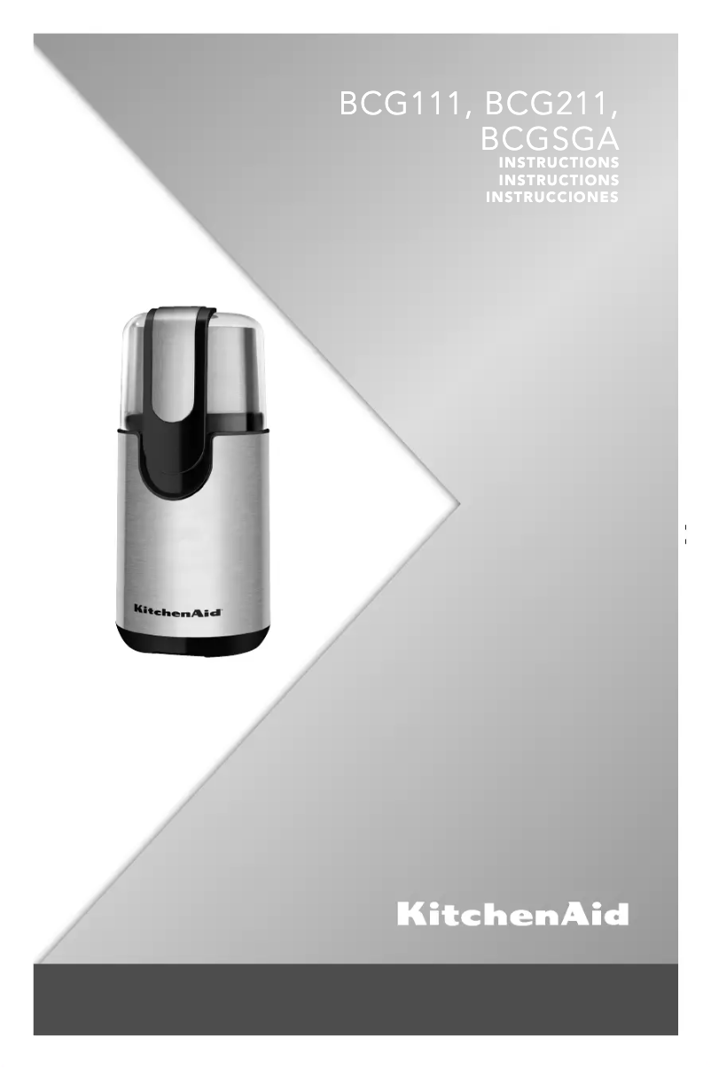 Página nº 1 - Manual de usuario KitchenAid BCG111