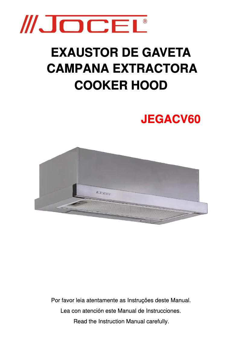 Imagen de la primera página del manual del dispositivo JEGACV60