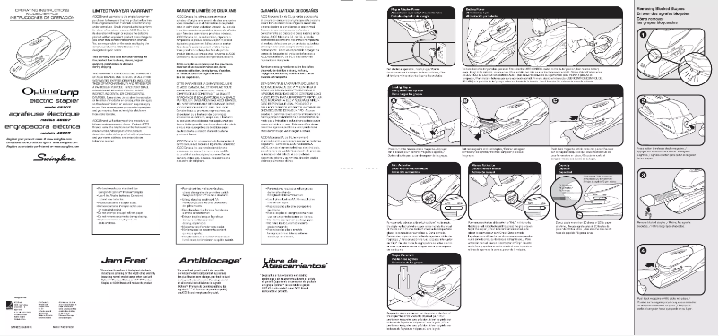 Página 1 del manual Manual de usuario Swingline Optima Grip