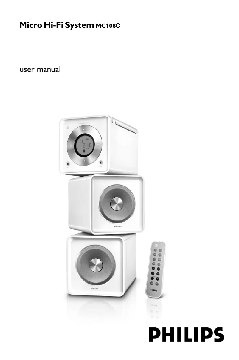 Imagen de la primera página del manual del dispositivo MC108C