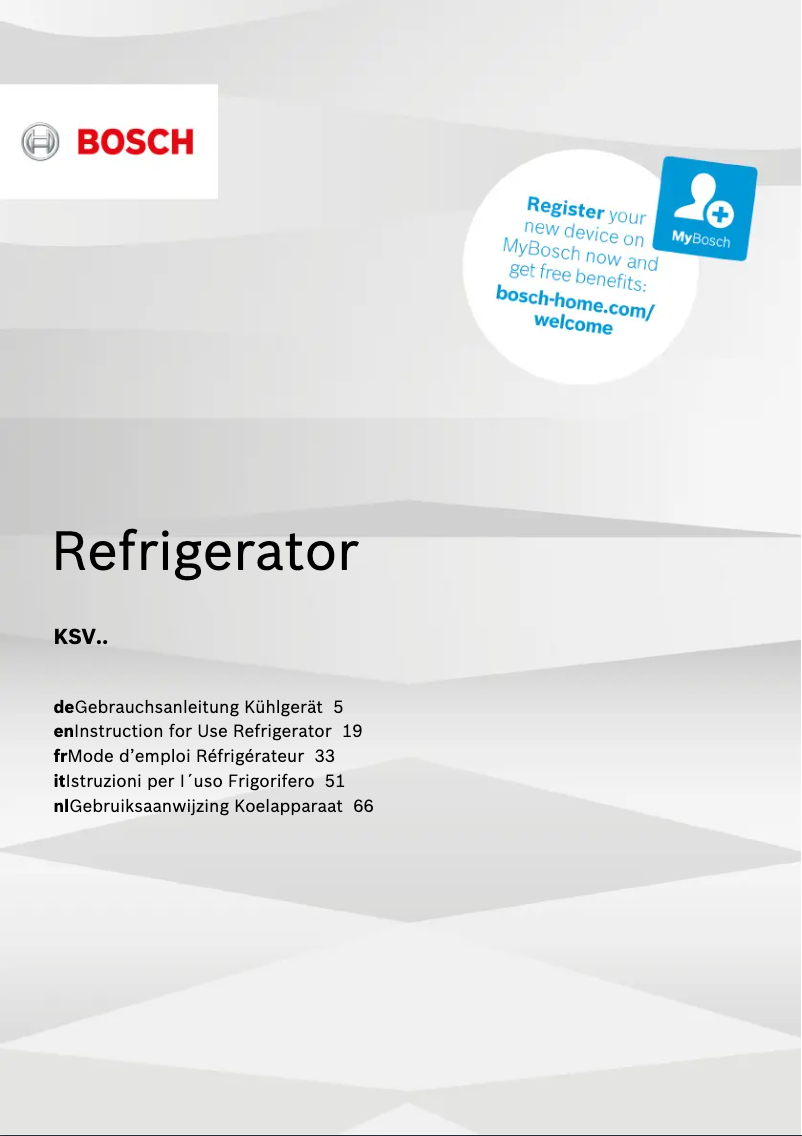 Imagen de la primera página del manual del dispositivo KSV36VW4P