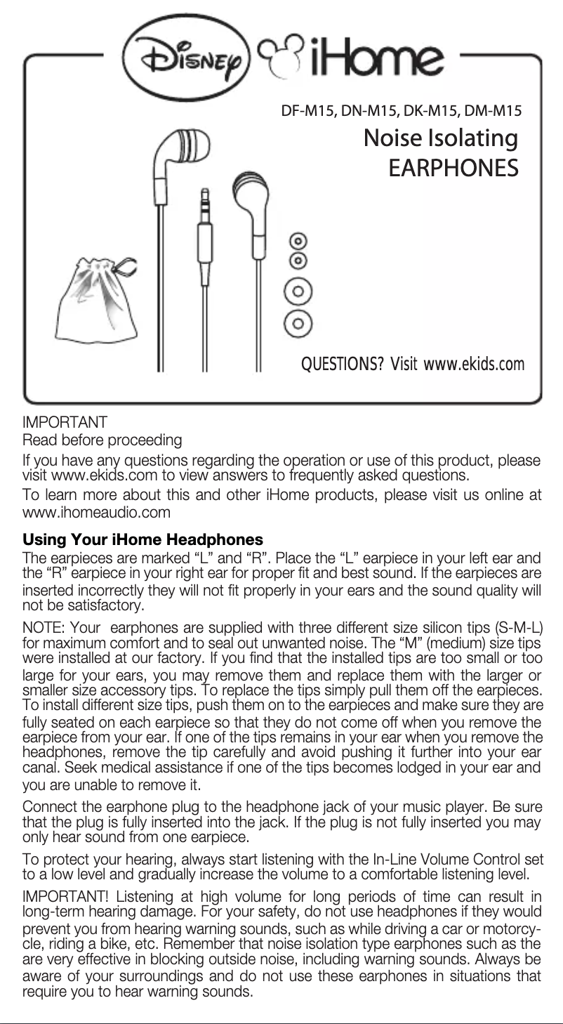 Imagen de la primera página del manual del dispositivo TM-M15