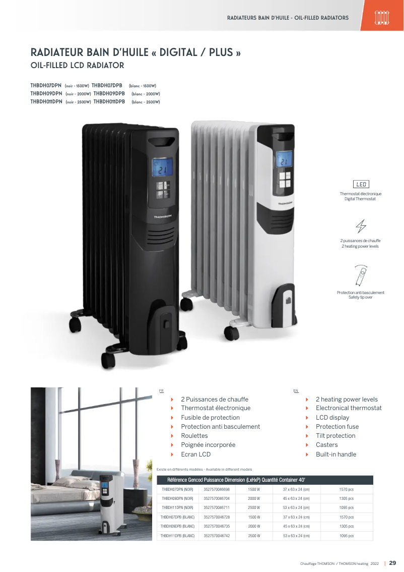 Imagen de la primera página del manual del dispositivo THBDH09DPB