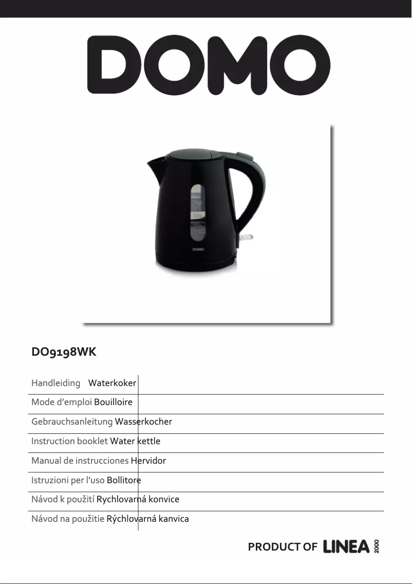 Imagen de la primera página del manual del dispositivo DO9198WK