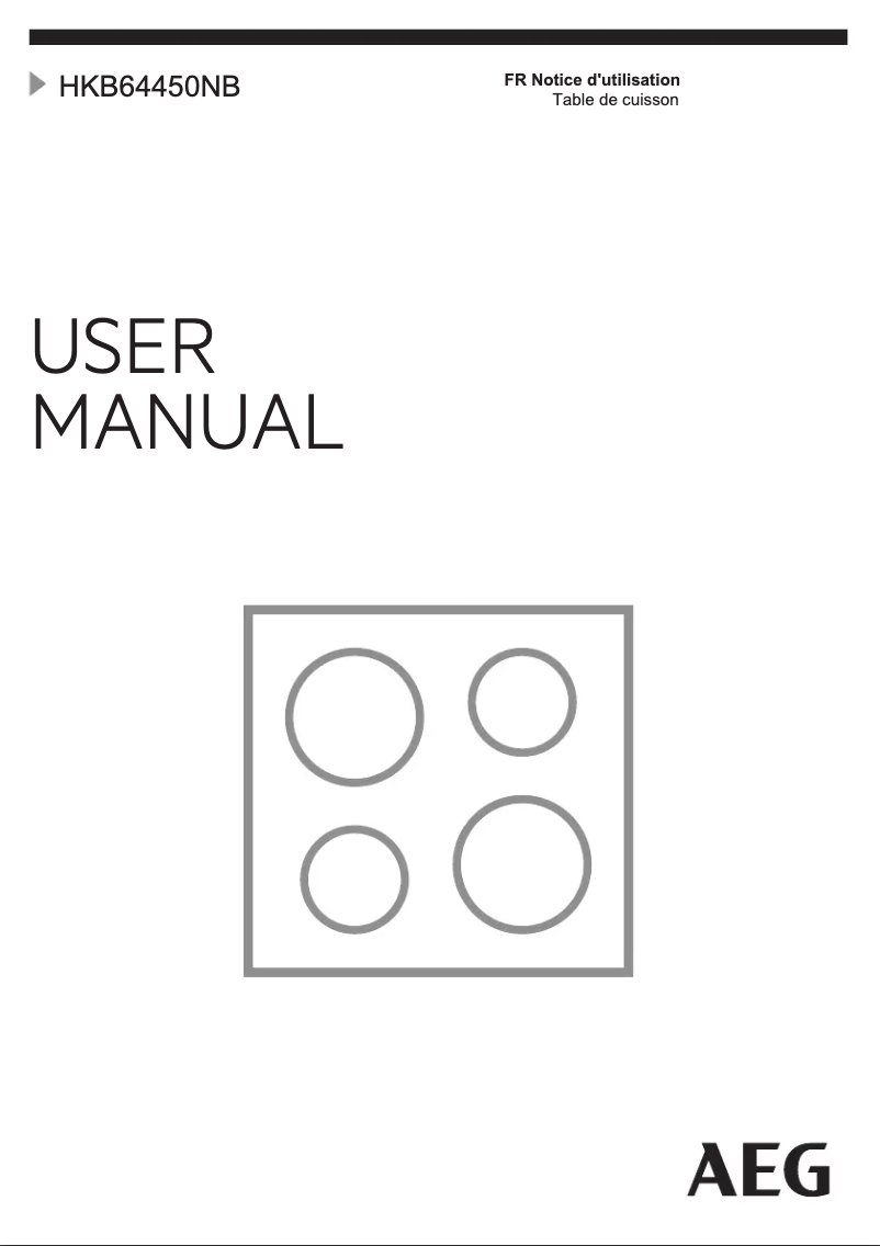 Imagen de la primera página del manual del dispositivo HKB64450NB