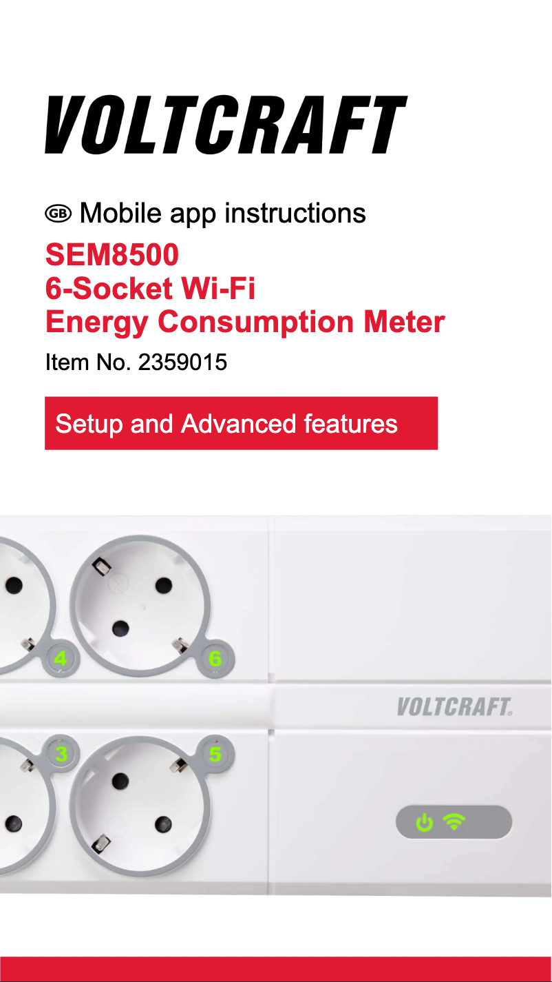 Página 1 del manual Manual de usuario Voltcraft SEM8500