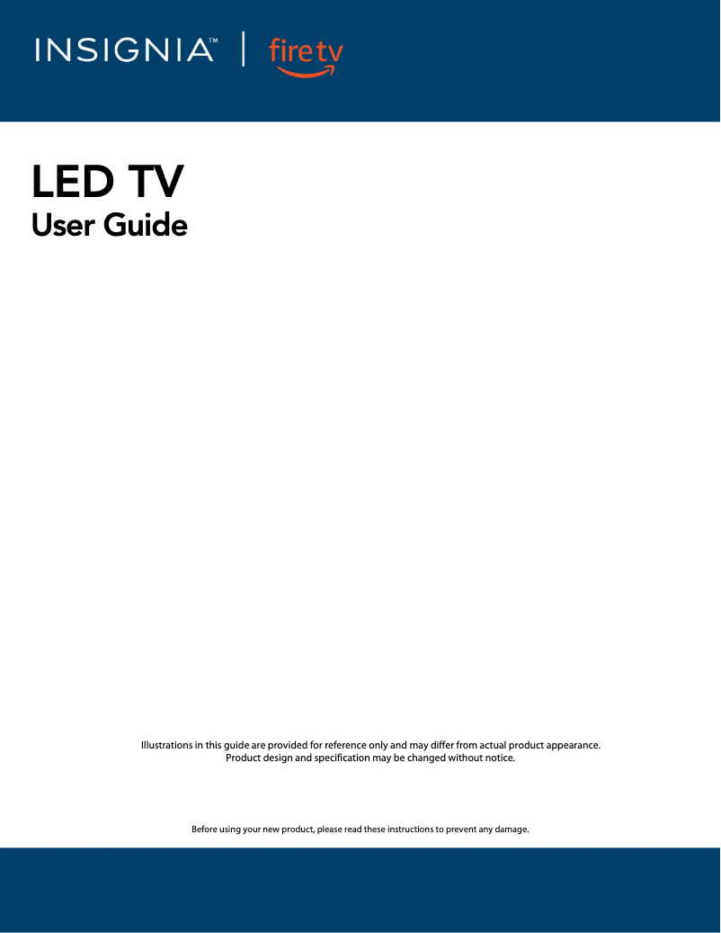 Página 1 del manual Guía de inicio rápido Insignia NS-50F301NA24