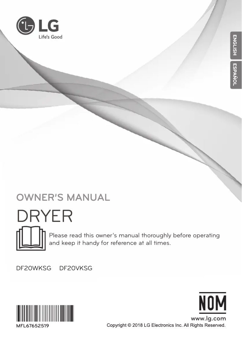 Imagen de la primera página del manual del dispositivo DF22WKSG