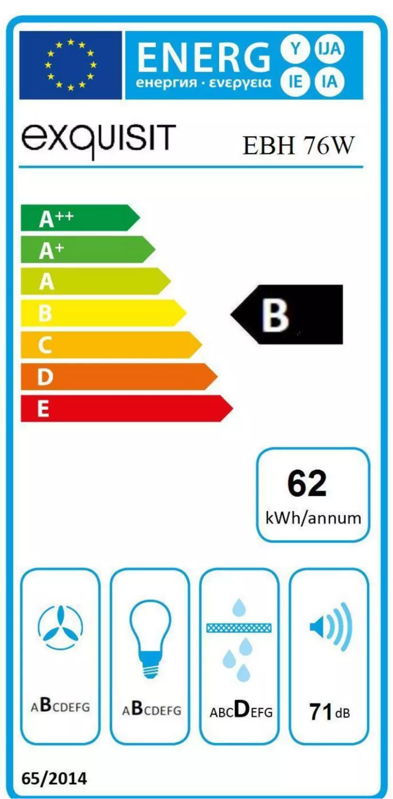 Página nº 1 - Manual de usuario Exquisit EBH76W
