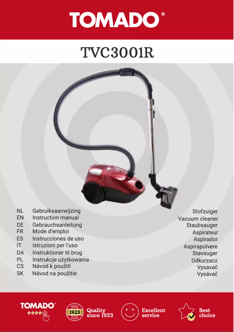 Página nº 1 - Manual de usuario Tomado TVC3001R