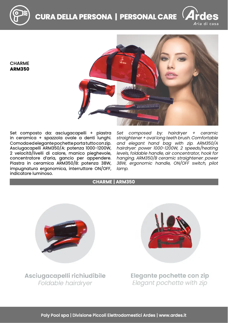 Imagen de la primera página del manual del dispositivo ARM350