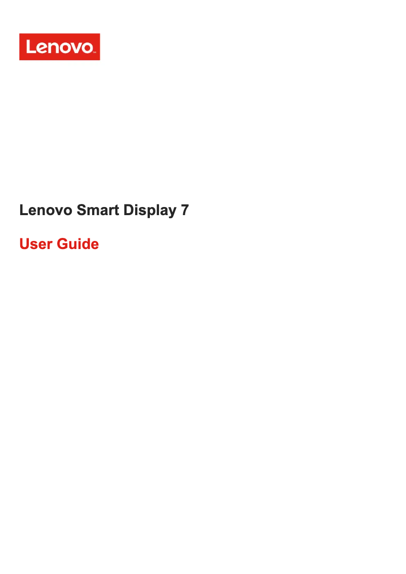 Imagen de la primera página del manual del dispositivo Smart Display 7