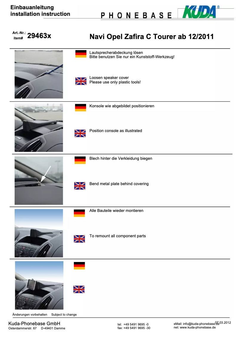 Imagen de la primera página del manual del dispositivo 294630