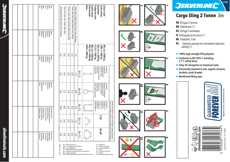 Página 1 del manual Manual de usuario Silverline 457003